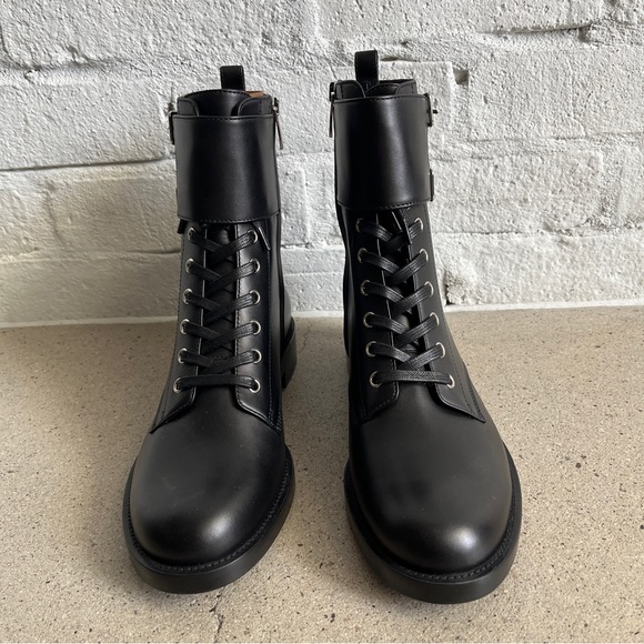 NIB Gianvito Rossi La Garde Black Leather Boots - Picture 7 of 13